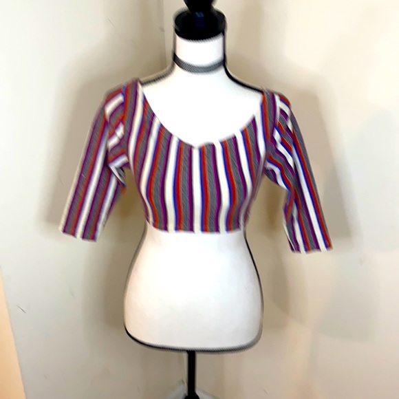 Vintage Crop Top from the 80s - Picture 2 of 8